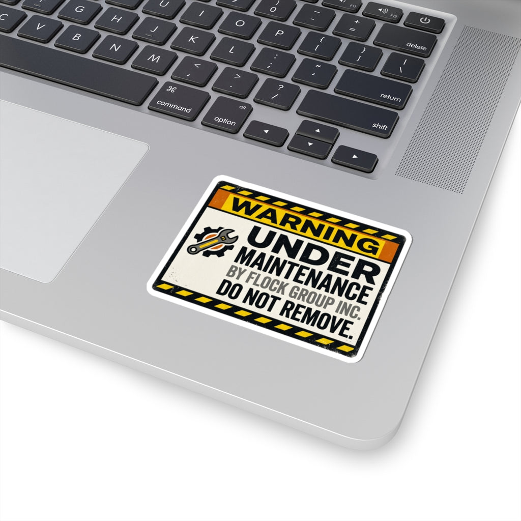 Warning Under Maintenance — Industrial Hazard Sticker