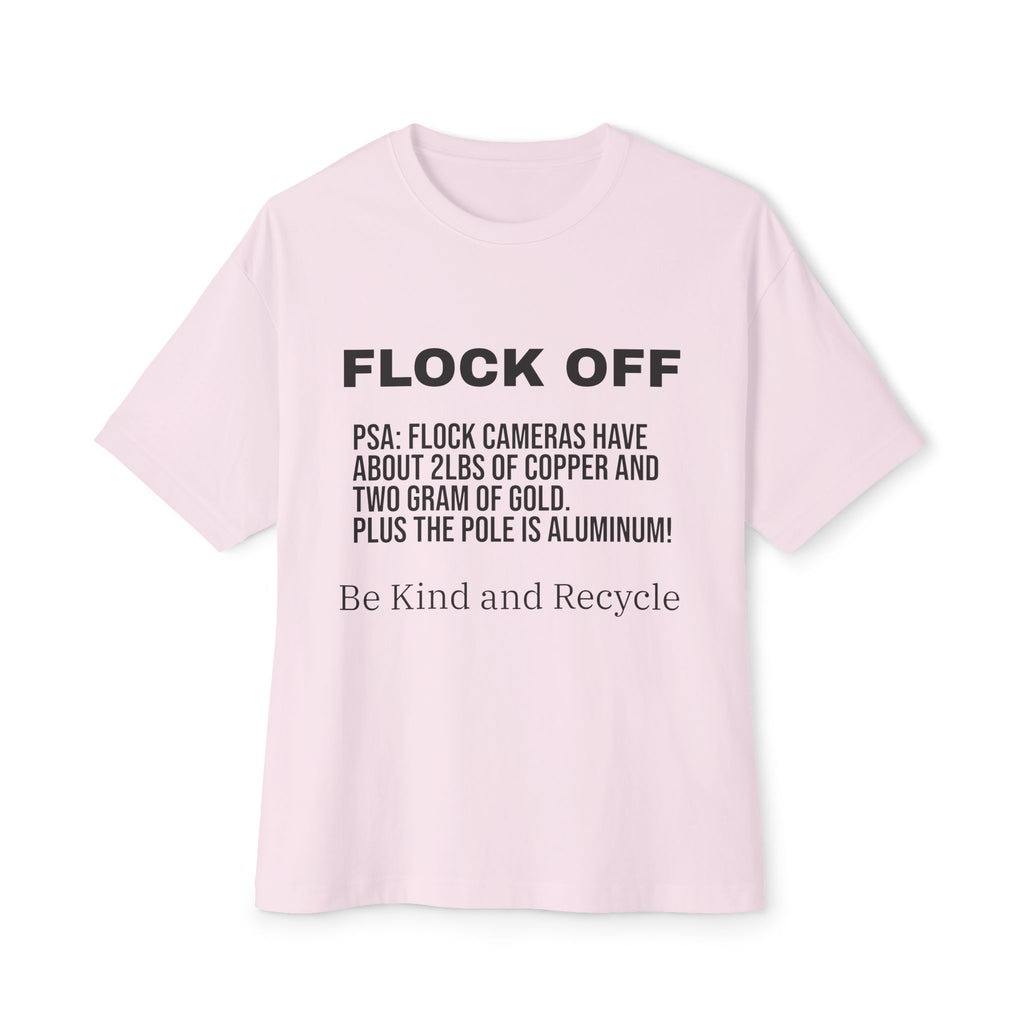 Flock Off Graphic Tee — Recycled Cameras PSA Oversized T-Shirt