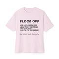 Flock Off Graphic Tee — Recycled Cameras PSA Oversized T-Shirt
